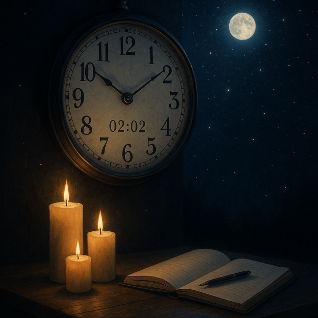 Découvre la signification mystique de l'heure miroir 02h02