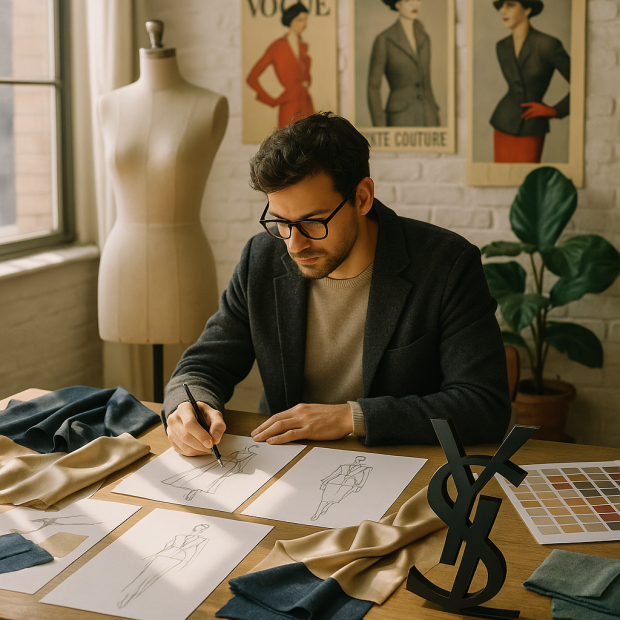 Découvre l'histoire fascinante du logo YSL : un symbole d'élégance intemporelle