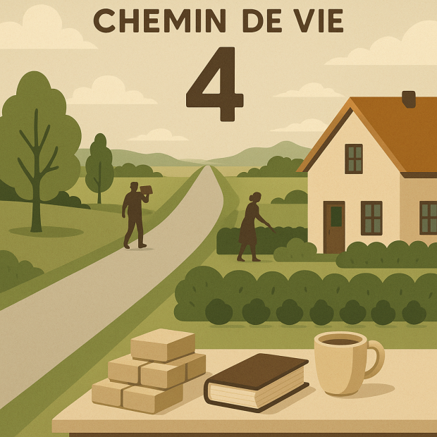 Découvre le chemin de vie 4 en numérologie : Stabilité et construction à long terme